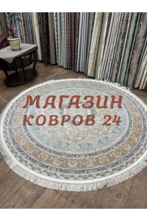 Иранский ковер Shahname 1200 005 Бежевый круг